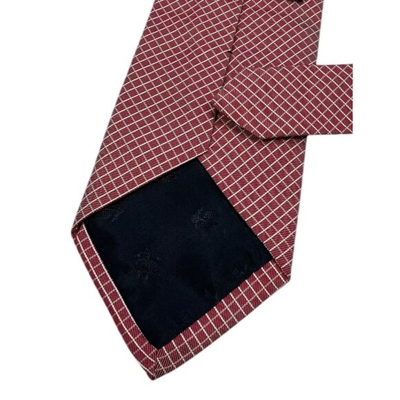 BROOKS BROTHERS Men's Silk Necktie DESIGNER Tie Pink Tartan W:3.7" EUC - Picture 3 of 3